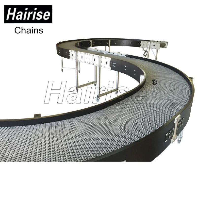 Hairise Custom Modular Belt Turning Type Conveyor for Transmission Wtih ISO& CE &FDA Certificate Used for Package & Logistic Industry