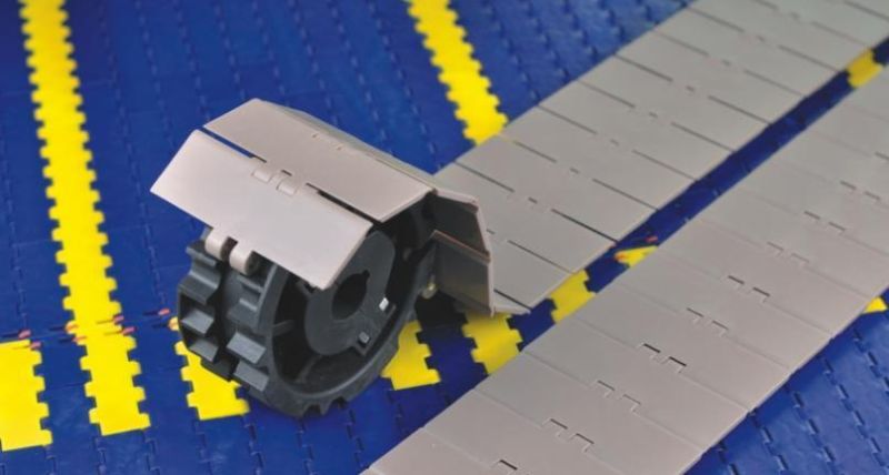 Flush Grid Anti-Skid Modular Conveyor Belt for Tire Used Recycling Processing