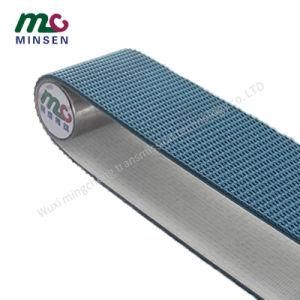 Factory High Quality Grass Pattern Rough Surface PVC Antiskid Conveyor Belt Heat-Resistant Grass Grain Conveyor Belt,