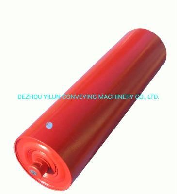 Flat Rubber Lagging Low Noise Steel Carrier Roller with Nice Quality for Conveyor System