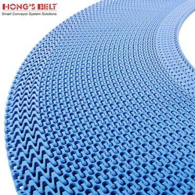 Hongsbelt High Quality New Design Curved Plastic Plastic Modular Belt
