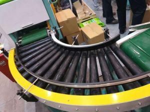 Roller Conveyor Turning Machine, Stainless Steel Non - Powered Drum Turning Conveyor