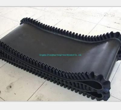 Black Endless Nn100-500 Nylon Fabric Flat Rubber Conveyor Belting