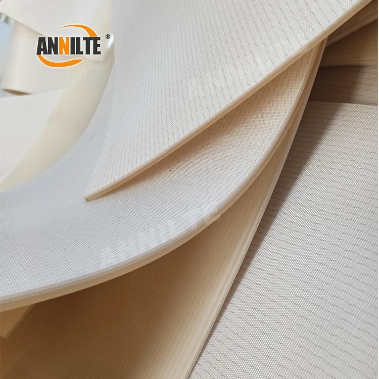 Annilte White Transparent Wear-Resistant Cutting PU Beverage Conveyor Belt Food Processing Machine Belt