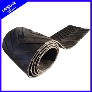 Herringbone Pattern Rubber Conveyor Belt Heat/Oil/Acid&Alkali Resistant ISO Certificate