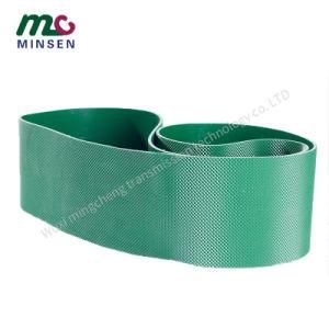 Factory High Quality Green PVC/PU/Pvk Light Duty/Weight Industrial Conveyor/Transmission/Timing Belt with Diamond Pattern