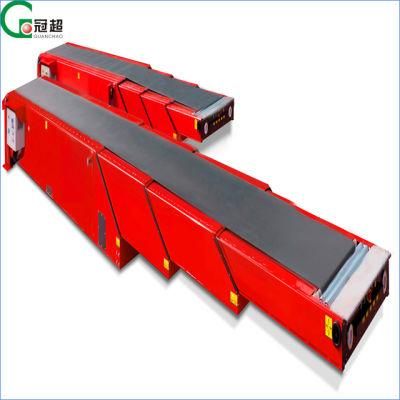 4 Section Telescopic Belt Conveyor Used for Loading Truck and Container