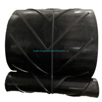 Transportation Circular Skirt Industrial Rubber Chevron Conveyor Vulcanizing Belting