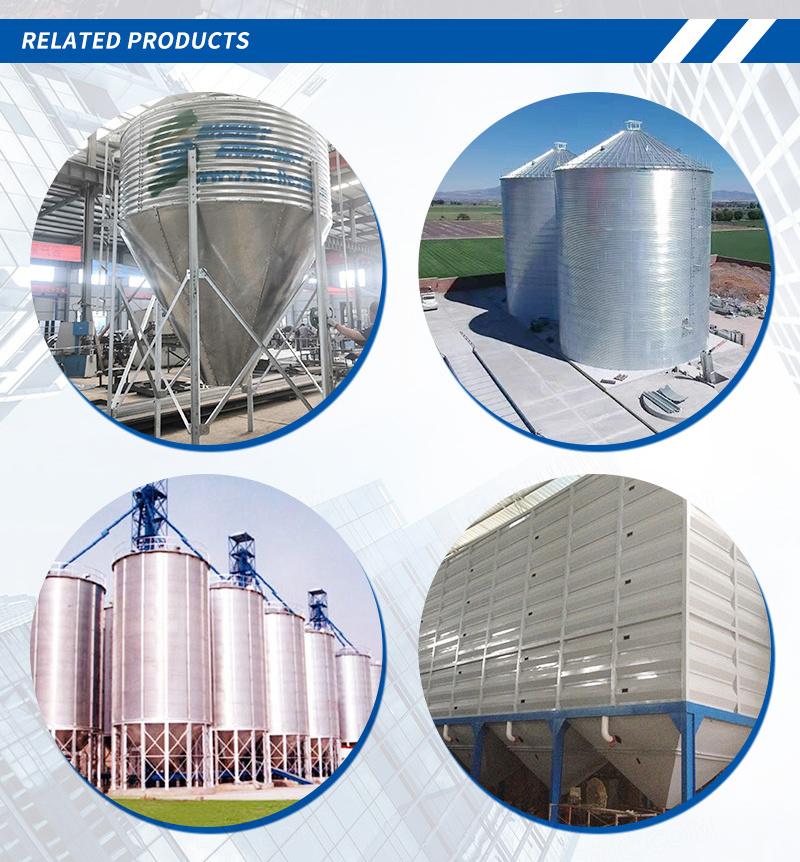 Hot Sale China Factory Price Vertical and Flat Bottom Wheat Corn Paddy Rice Seeds Feed Silos Used Conveyor Belt Grain Bucket Elevator