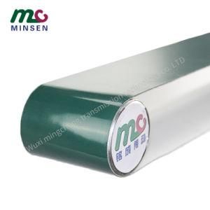 Factory Food Grade Oil Resistant Cutting Conveyor Belt Dark Green PU Conveyor Belt