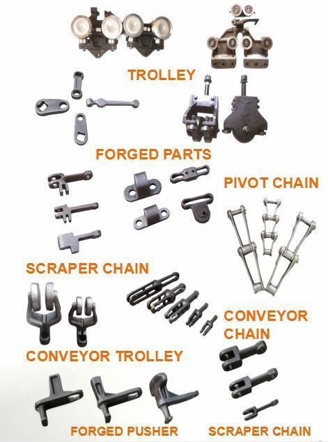 Heavy Duty Rivetless Drop Forged Chain X458 Chain Carbon Steel Chain and Forged Link Chain Steel Detachable Chain for Conveyor Painting Line Chain System