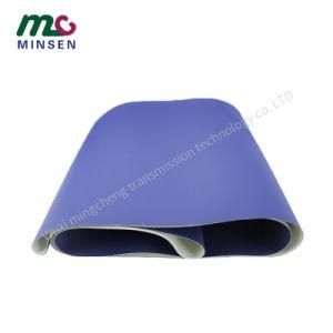 Purple PVC/PU/Pvk Light Industrial Conveyor/Transmission Belting/Belt with Diamond Surface for Treadmill Running