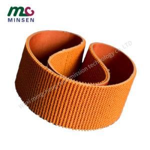 High Quality Custom Non-Slip Orange Various Industry Deep Pattern Rubber Conveyor Belt