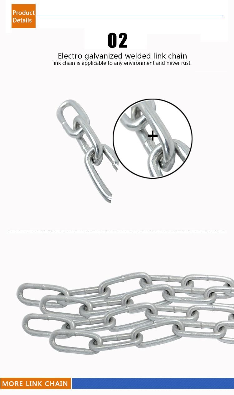 China Factory Ordinary Low Carbon Steel Link Chain