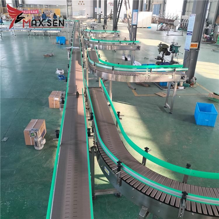 Customize Food Grade Conveyor, Plastic Table Top Chain Conveyor, Top Chain Plate Food Standard Conveyor