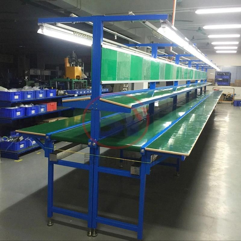 Circular Double Layer Flat Belt Conveyor Electronics Assembly Production Line for Sale