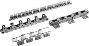 a B Short Pitch Carbon Steel Conveyor Roller Chain with K1 K2 Attachment