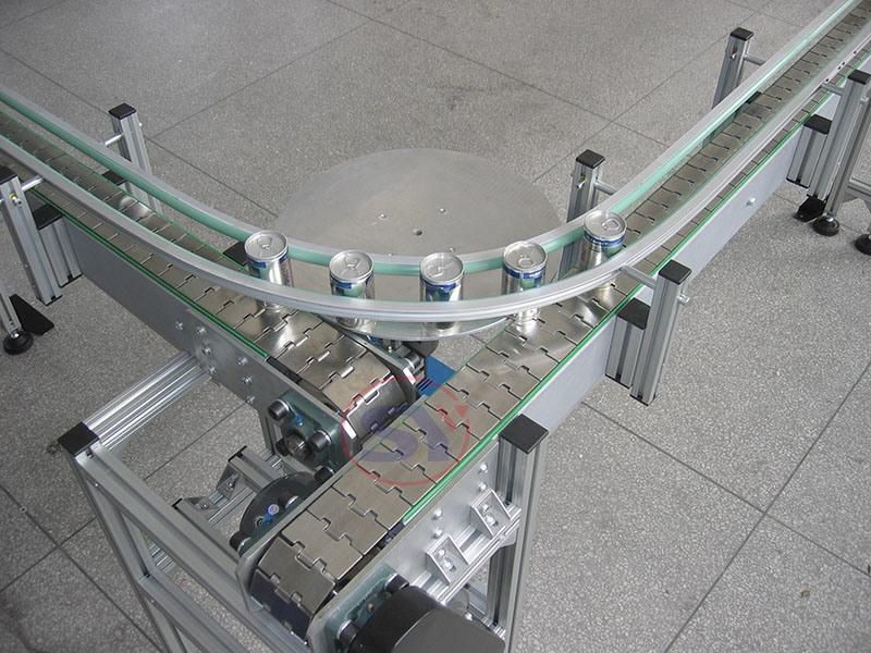 Antibacterial Grade Modular Belting Table Top Slat Belt Conveyor for Bakery Dessert