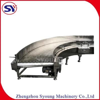 Acid Alkali Resistant Turn Conveying Plate Belt Conveyor for Metallurgy