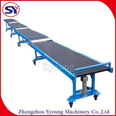 Adjustable Height Automated Telescopic Gravity Roller Conveyor for Warehouse Truck Van