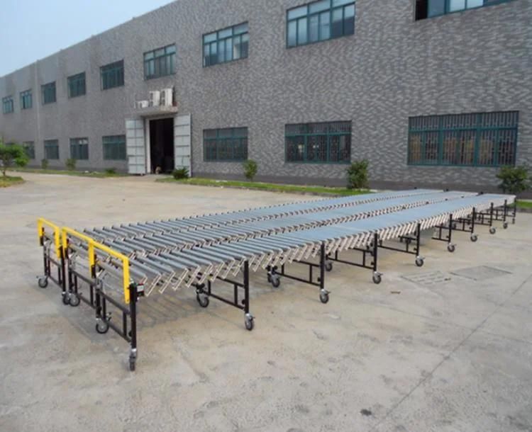 Easy to Operate Telescopic Flexible Extendable Power Model Roller Conveyor