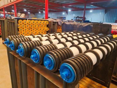 Rubber Ring Comb Return Roller for Ming, Coal, Cement Industry Belt Conveyor with ISO9001