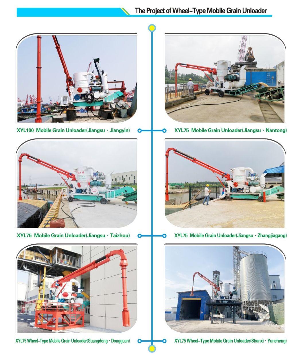 Standard Exportation Packing Carbon Steel Bucket Elevator Grain Unloader Loading Grain From Wagon to Wagon or Truck