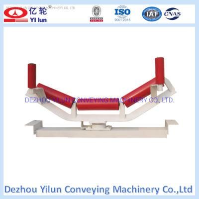 Many Standards Carrying Steel Conveyor Roller Idler for Mine Industry Factory Direct Sale