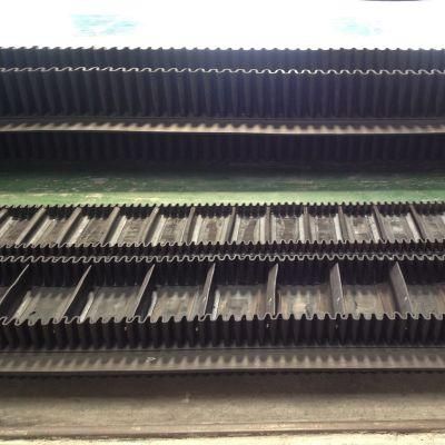 Customized Shorten The Floor Space of The Conveyor T Type Corrugated Sidewall Conveyor Belt