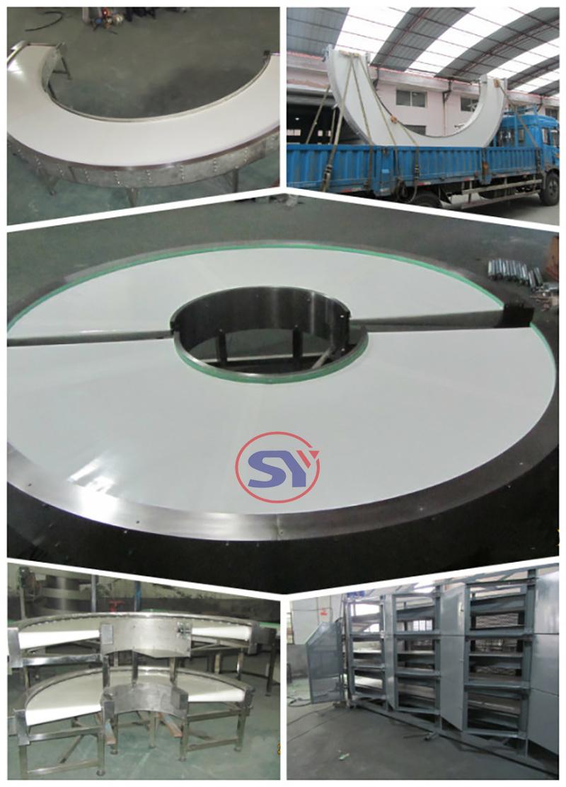 Material Handling Stainless Steel Food PVC/PU Transport Belt Conveyor