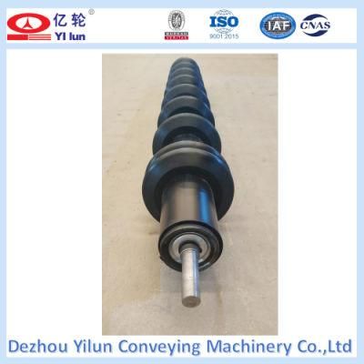 Heavy Duty Gravity Conveyor Idler Roller Galvanized, Rubber Coated