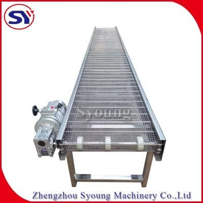 Linear Stainless Steel Wire Net Belt Conveyor for Building Material