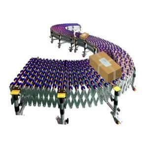 Height Adjustable Small Space Occupied Plastic Wheel Conveyor