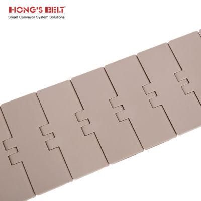 Hongsbelt HS-820-K400 Plastic Straight Running Flat Top Chains Plasitc Conveyor Chain