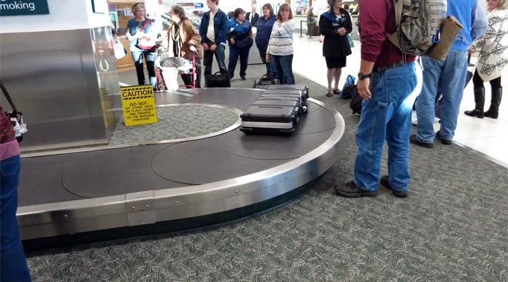 Departure Airport Luggage Passenger Baggage Turntable System