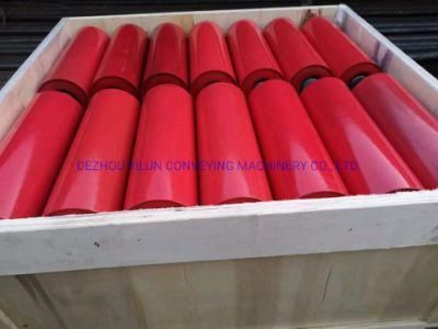 Power/Cement Plant Coal Mine Steel Pipe Conveyor Carrying Roller Idler