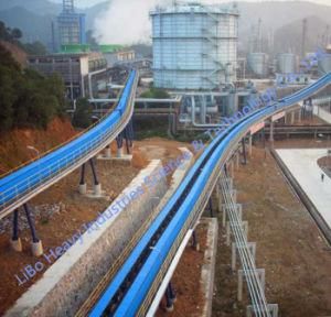 Cost-Saving Curved Pipe Conveyor for Power Plant with CE ISO