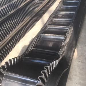 30-90degrees Large DIP Angle with Wave/Corrugation Sidewall and Horizontal Baffle Rubber Conveyor Belts