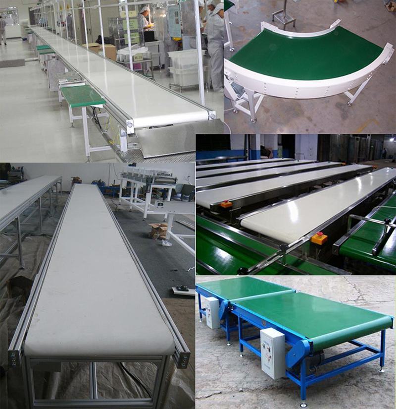 Steel Cord Conveyor Belt Food Belt Conveyor with Adjust Width Side Guard