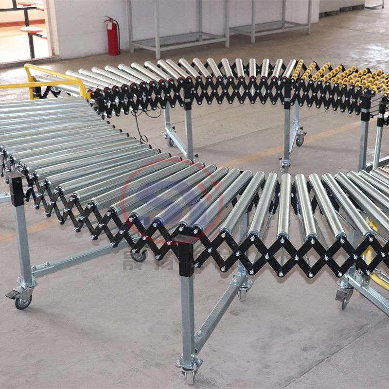 High Quality Movable Metal Powered Loading Roller Conveyor Equipment