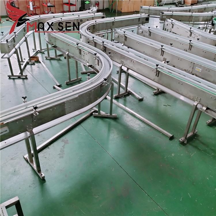 Customize Food Grade Conveyor, Plastic Table Top Chain Conveyor, Top Chain Plate Food Standard Conveyor