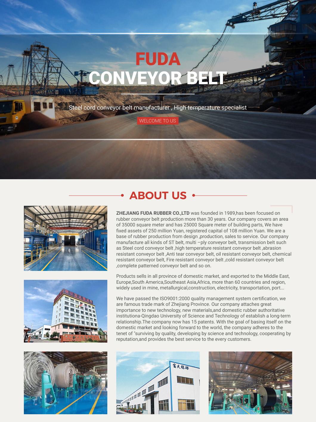 Good Quality Rubber Conveyor Belt Manufacturer