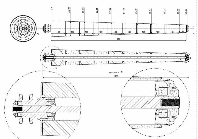 Conical Roller Turning Roller Conveyor Bending Machine