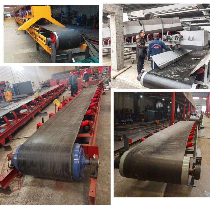 Belt Conveyor with Rubber Lagging for Cement Coal Mining Heavy Duty Industrial Steel Drive Bend Electric Pulley / Drum