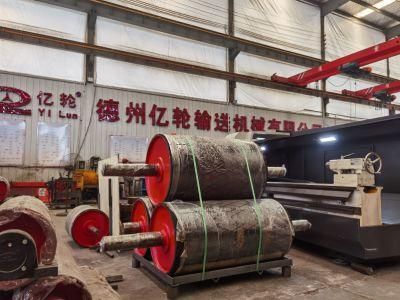 Conveyor Steel Pipe Snub Pulley Rubber Lagging Pulley for Sale