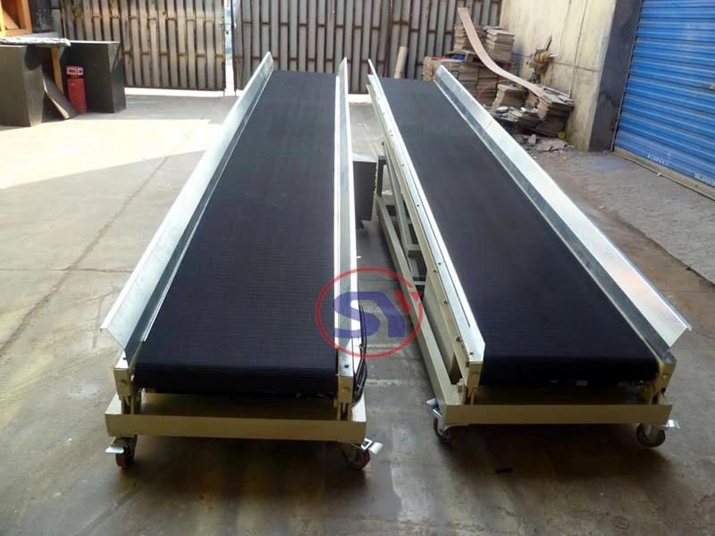 Automated Painted Mild Steel Rubber Belt Conveyor System