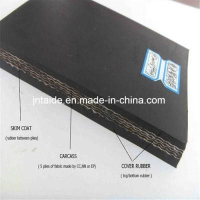 Ep 200 Rubber 3ply Concrete Canvas Conveyor Belt Price/ 800mm Belt Width Wear Resistant Rubber