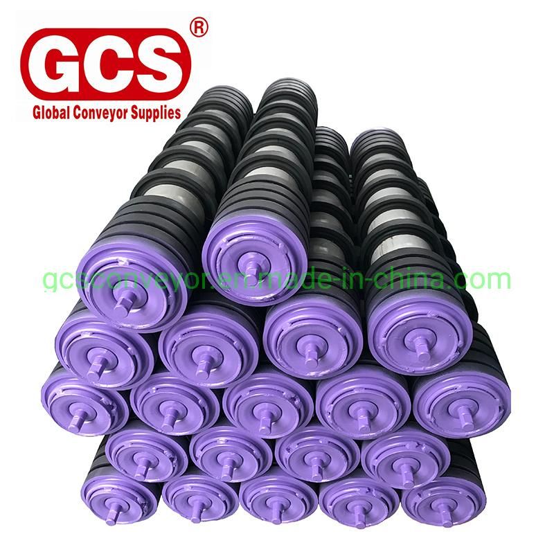 Self Cleaning Roll Comb Type Return Rubber Ring Roller for Belt Conveyor