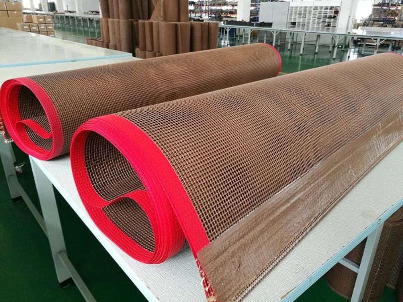 PTFE Coated Fiberglass Mesh Conveyor Belt Glass Fiber