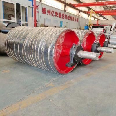 Conveyor Belt Head/Bend/Take up/Snub/Rubber Lagging Drum Pulley